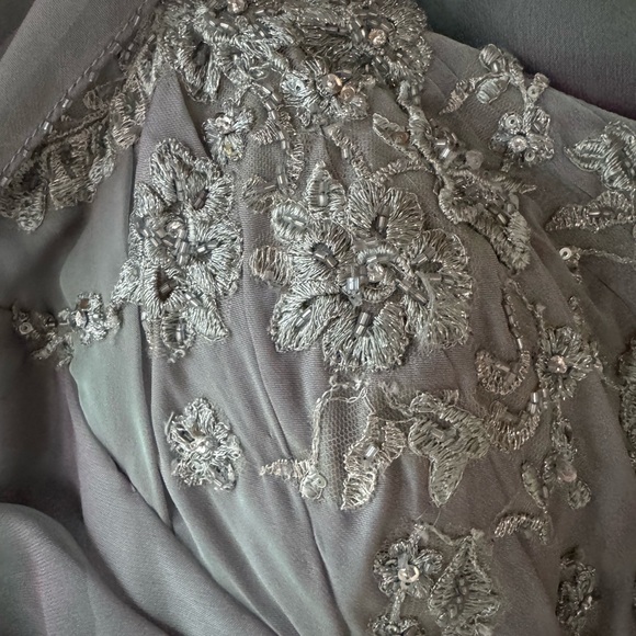 Purple Haze Elegant Gray Evening Gown size 14 - Picture 2 of 16